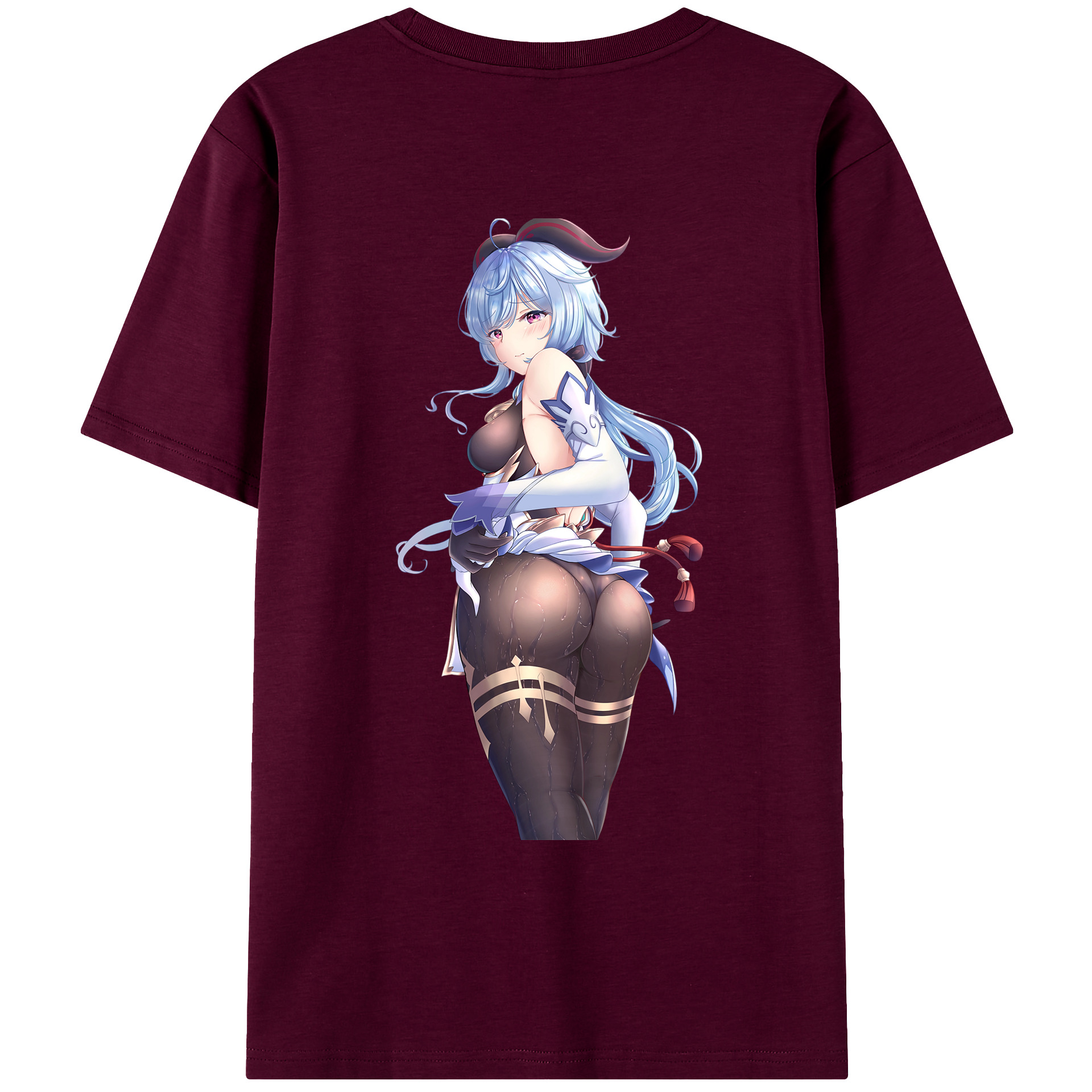 げんし神 甘雨 かんう genshin Ganyu レディース半袖Tシャツ(バックプリント)